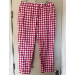 Boden Pants Womens 16R Soft Pink And White Chino Stretch Trousers Casual Career